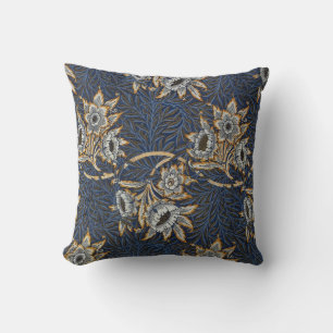 William Morris Tulpe Weidenmuster Blaue Flora Kissen