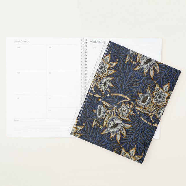William Morris Tulpe Weidenmuster Blaue Flora Planer (Anzeige)
