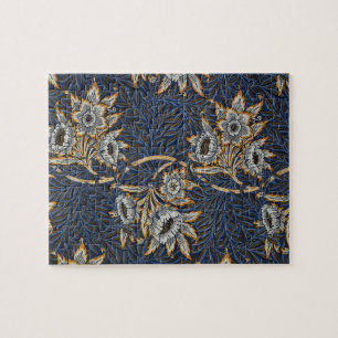 William Morris Tulpe Weidenmuster Blaue Flora Puzzle