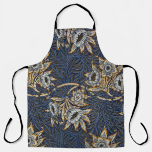 William Morris Tulpe Weidenmuster Blaue Flora Schürze