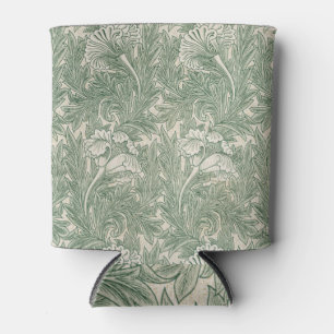William Morris Tulpen Tapete Textil grün Dosenkühler