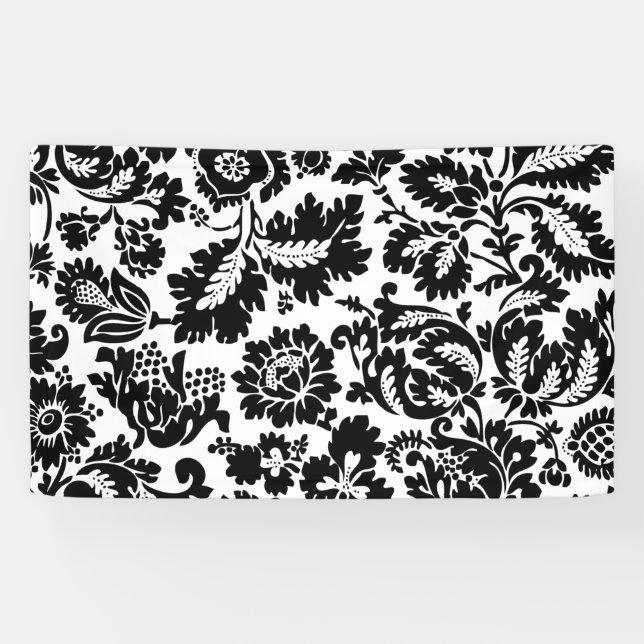 William Morris Venezianisch Damask Brocade Banner (Horizontal)