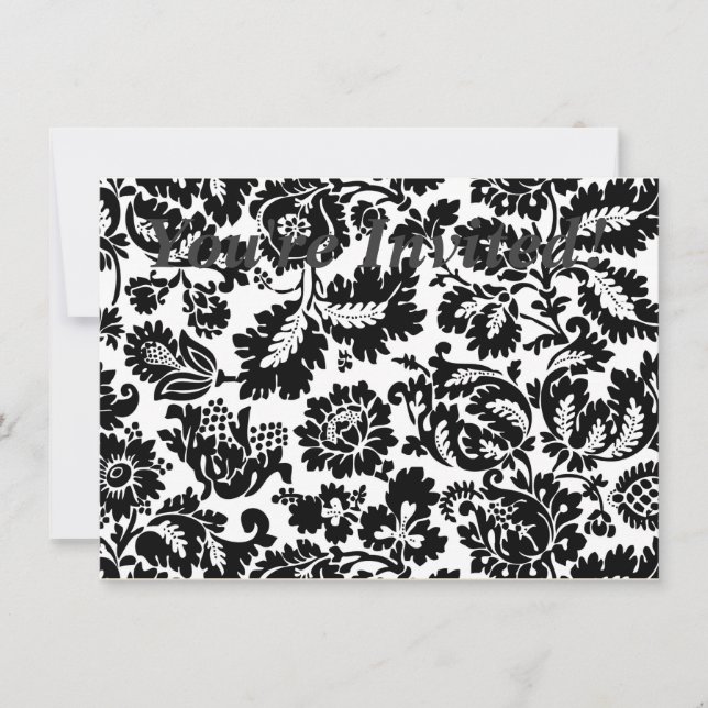 William Morris Venezianisch Damask Brocade Einladung (Vorderseite)