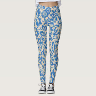 William Morris venezianischer Blumen-Damaskus-Brok Leggings