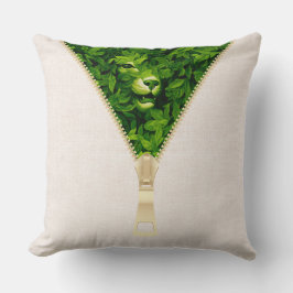 William Morris versteckte Tiger im grünen Wald Kissen