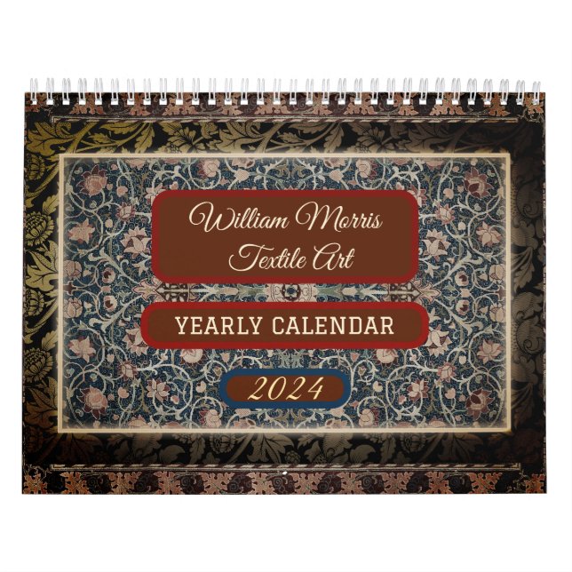 William Morris Viktorianisch Art Floral Kalender (Titelbild)