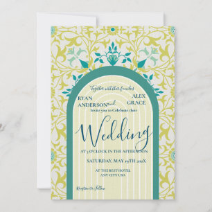 William Morris Vine Art Nouveau Einladung