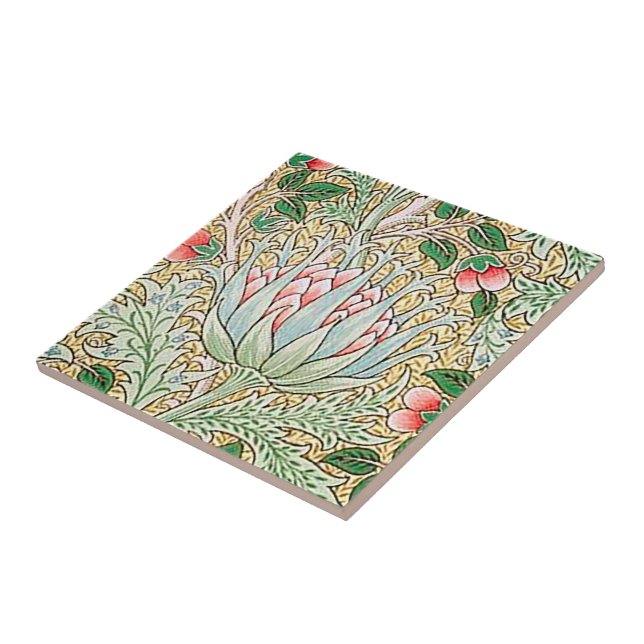 William Morris Vintag Artichoke Floral Pattern Fliese (Seite)