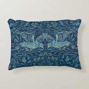 William Morris Vintag Bird Foliage Blue Dekokissen