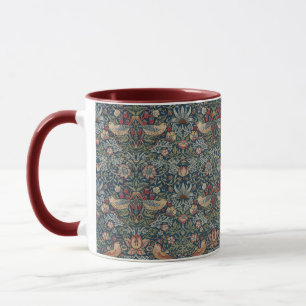 William Morris Vintag Birds Strawberry Diief Tasse