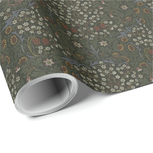 William Morris Vintag Blackthorn Muster Geschenkpapier (Rolleneckpunkt)
