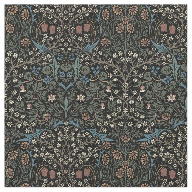 William Morris Vintag Blackthorn Muster Stoff (Nahaufnahme)