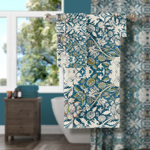 William Morris Vintag Blue Floral Collage