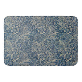 William Morris Vintag Blue Floral Pattern Badematte