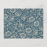 William Morris Vintag Blue Floral Pattern