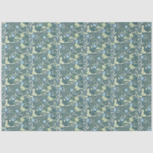 William Morris Vintag Blumenblauer Grüne Algen Seidenpapier