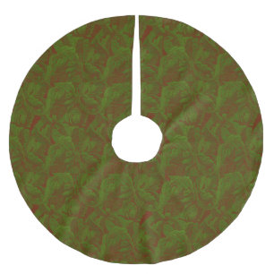 William Morris Vintag Classic Green Tree Skirt Polyester Weihnachtsbaumdecke