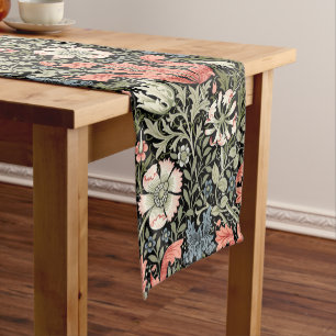 William Morris Vintag Compton Floral Pattern Kurzer Tischläufer