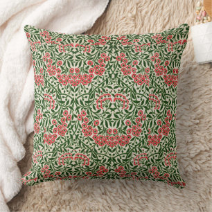 William Morris Vintag Daisy Blume Pink Green Kissen