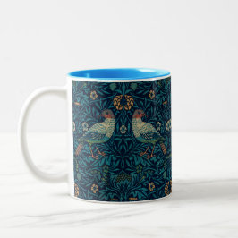 William Morris Vintag Floral Birds Zweifarbige Tasse