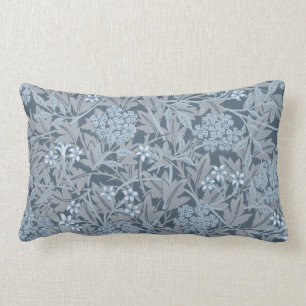 William Morris Vintag Floral Blue Jasmine Lendenkissen