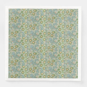 William Morris Vintag Floral Green Serviette