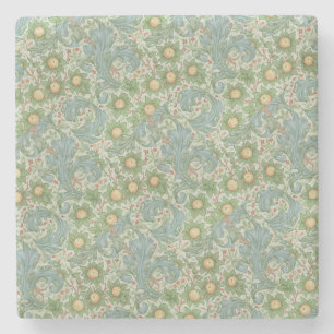 William Morris Vintag Floral Green Steinuntersetzer