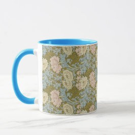 William Morris Vintag Floral Pink Chrysanthemum Tasse