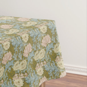 William Morris Vintag Floral Pink Chrysanthemum Tischdecke