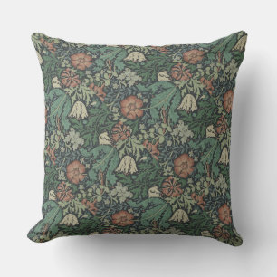 William Morris Vintag Floral Pink Green Compton Kissen