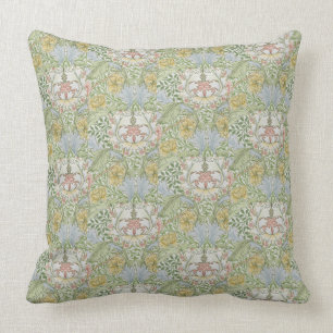William Morris Vintag Floral Pink Green Myrtle Kissen