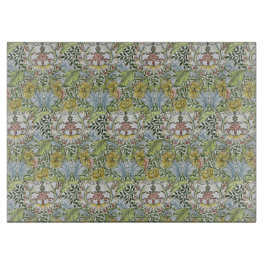William Morris Vintag Floral Pink Green Myrtle Schneidebrett