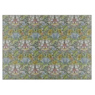 William Morris Vintag Floral Pink Green Myrtle Schneidebrett
