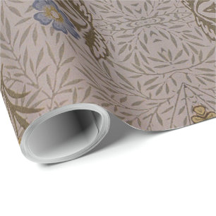 William Morris Vintag florales Muster Foliage Blue Geschenkpapier