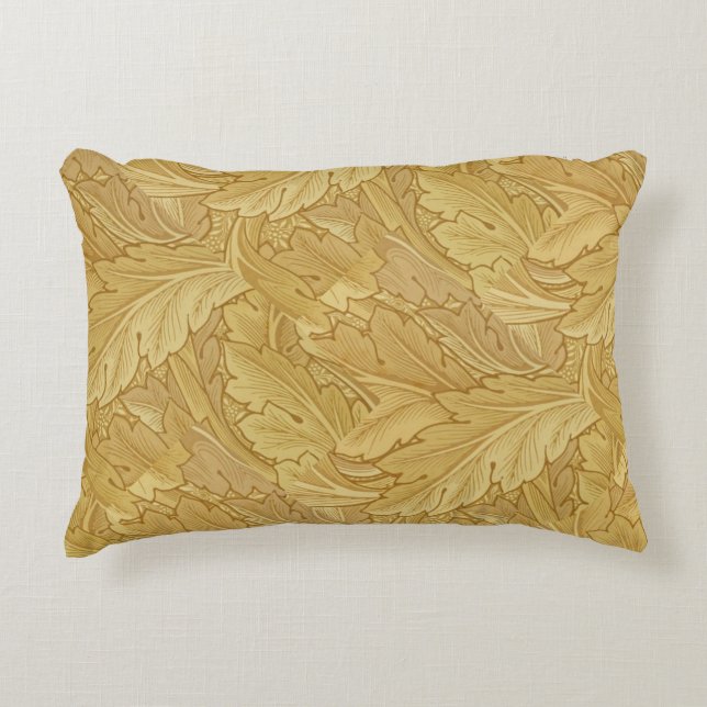 William Morris Vintag Foliage Gold Muster Dekokissen (Vorderseite)