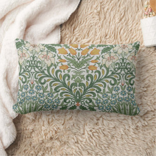 William Morris Vintag Garden Green Yellow Lendenkissen