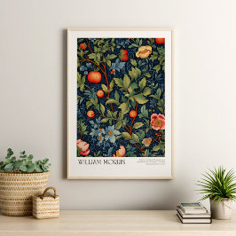 William Morris Vintag Peach und Blossom Poster