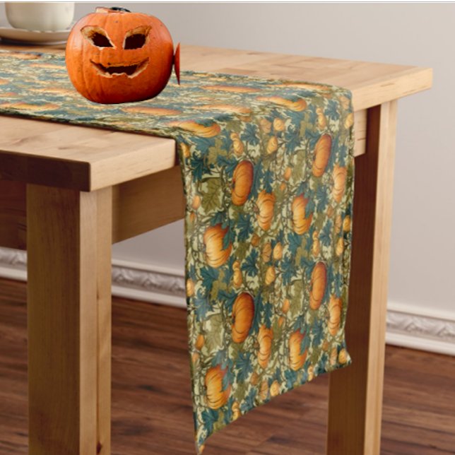 William Morris Vintag Pumpkin Patch Mittelgroßer Tischläufer (Vintage William Morris Pumpkin Patch table runner)