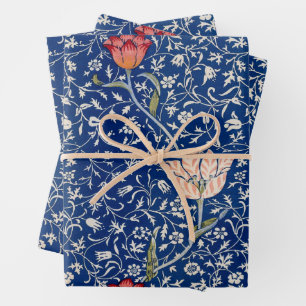 William Morris Vintag Retro Blume Pattern Geschenkpapier Set