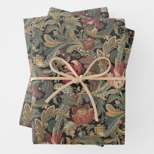 William Morris Vintag Retro Blume Pattern Geschenkpapier Set