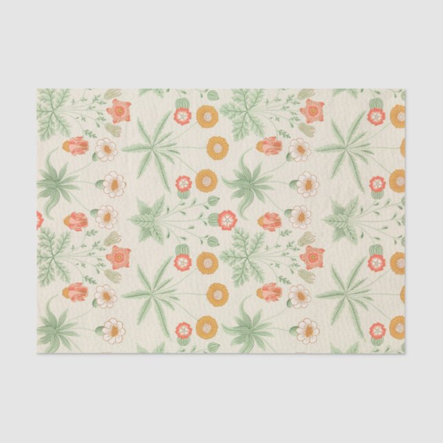 William Morris Vintag Retro Blume Pattern Seidenpapier (Vorderseite)