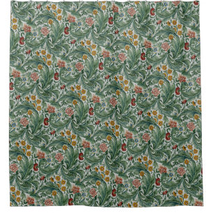 William Morris Vintag Schönes Blumenmuster Duschvorhang