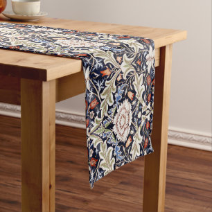 William Morris Vintag Severn Blue Floral Blume Großer Tischläufer