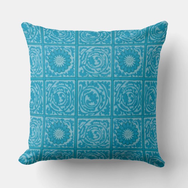 William Morris Vintag Square Blumenmuster Kissen (Vorderseite)