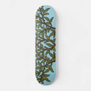 William Morris Vintag Tree Floral Design Skateboard