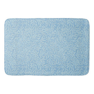 William Morris Vintag Willow Blätter Blue Light Badematte
