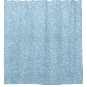 William Morris Vintag Willow Blätter Blue Light Duschvorhang