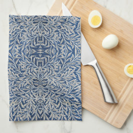 William Morris Vintag Willow Blätter Dark Blue Geschirrtuch