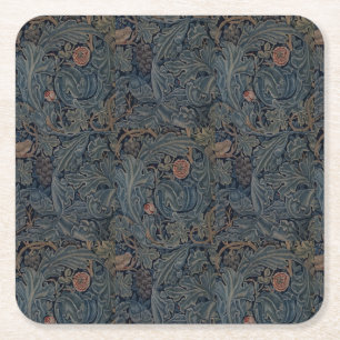 William Morris Vintage Acanthus und Rebe Rechteckiger Pappuntersetzer