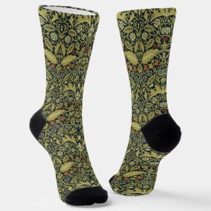 William Morris Vintage Akanthus-Blumenmuster Socken